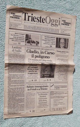 Trieste oggi giornale - giornale, della