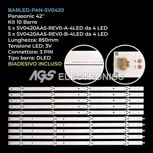 Kit barre strip led - 10,