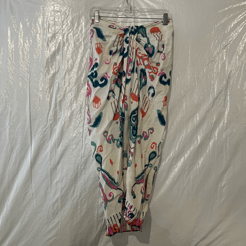 Gonna midi zara - panna, floreale