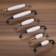 1-10 x maniglia in porcellana