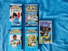 n.5 VHS Del 1° e del 2° scudetto del Napoli, coppa Uefa IL MATTINO Videoteca Rai