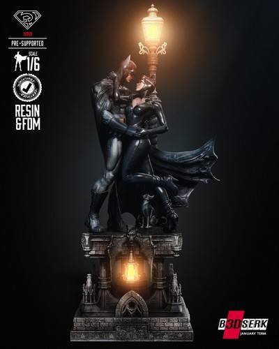 Batman catwomen 12k stampa - catwomen,