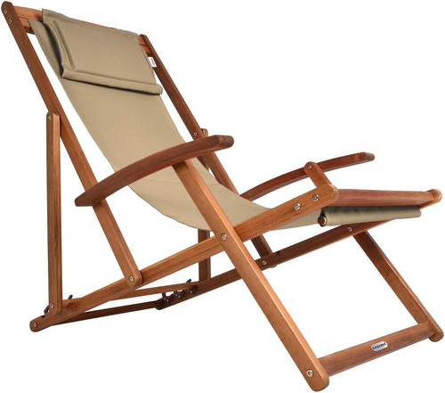 Sedia sdraio in legno - sedia,