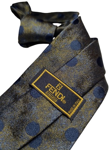 Fendi vintage tie silk polka - vintage,