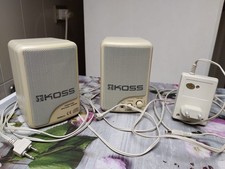 Vintage Koss HDM/11  Set Of 2 Amplified Computer Speakers 