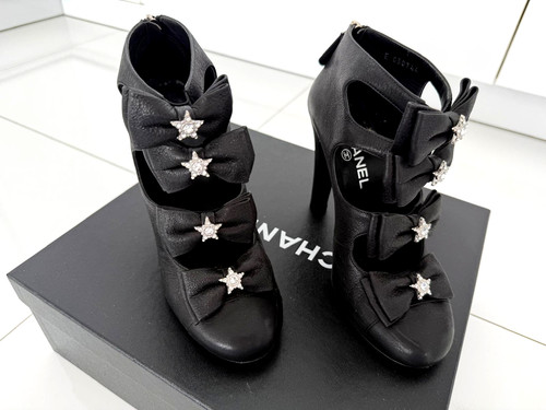 Scarpe chanel nere pelle - 37,,