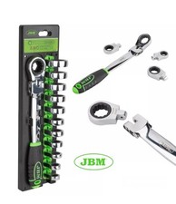 JBM 54338 Chiave a cricchetto con testa intercambiabile da 8 a 19mm 12 PZ
