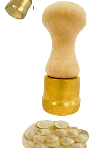 Stampo artigianale ottone - in,