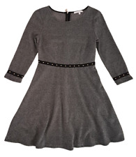 PATRIZIA PEPE vestito abito nero bianco gonna ruota donna ragazza tg 42