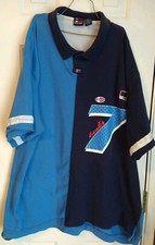 Polo vintage Bugle ragazzo uomo blu manica corta taglia 2XL 77 Seventy Seven