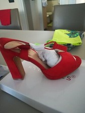 scarpe donna Rosse Scamosciate