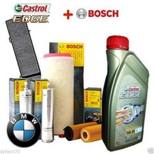 KIT TAGLIANDO 6 LT OLIO CASTROL 5W30  + 4 FILTRI BMW 320 d E90 E91 177CV