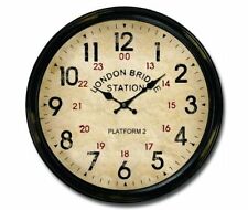 Orologio da parete in PVC stile vintage industrial OLD TOWN LONDON 34 CM