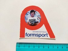 ADESIVO FORM SPORT GIOVANNI BATTAGLIN STICKER AUTOCOLANT VINTAGE 80s ORIGINAL