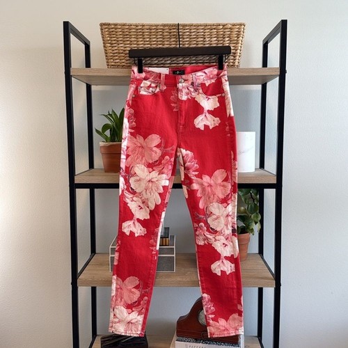 Jeans skinny stampa floreale