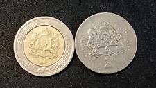 MAROCCO - N. 2 MONETE DA 2 E 5 DIRHAM DEL  2002 