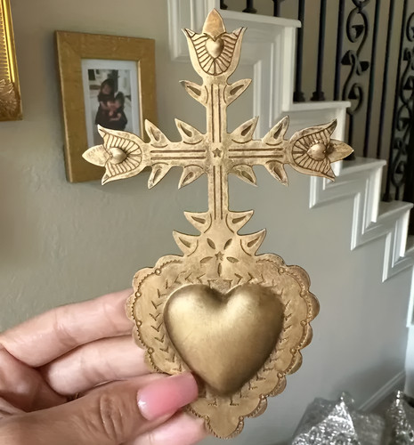 Gotico sacro cuore croce - cuore,