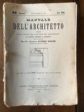 MANUALE DELL'ARCHITETTO ING. ARCH. DANIELE DONGHI FASCICOLI UTET