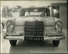 Foto vintage Mercedes 220 S-Type Salone Ginevra 1960 Ft 36911 - Stampa 21x27 cm