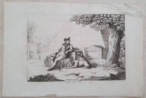 Incisione bartolomeo pinelli - incisione,