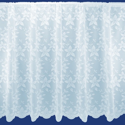 Tenda rete bianca floreale - rete,