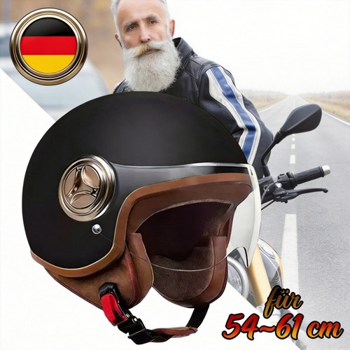 Casco jet nero - opaco, con