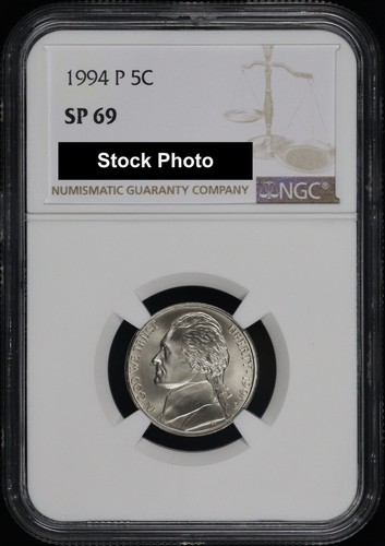 1994 jefferson nickel ngc - 1994-p,