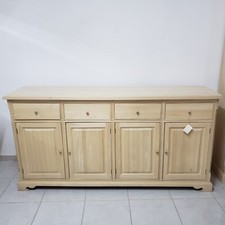 Mobile credenza bassa in legno di pioppo massello