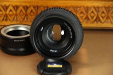 Obiettivo sovietico anamorfico Helios 44M 2/58 attacco Cine mod M42 Sony Nex