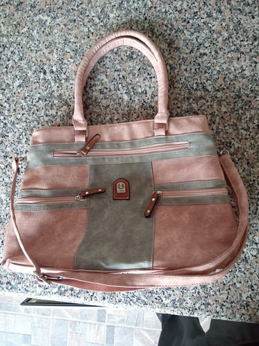 Borsa donna rosa grigia - donna,