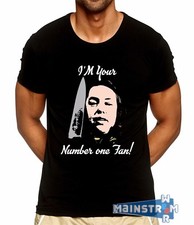 T-SHIRT MAGLIETTA ANNIE WILKES MISERY PAUL SHELDON KING HORROR NUMBER ONE FAN