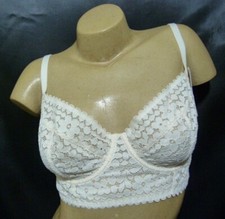 PRINCESSE TAM TAM Monica soutien gorge bustier blanc rosé neuf avec étiquettes