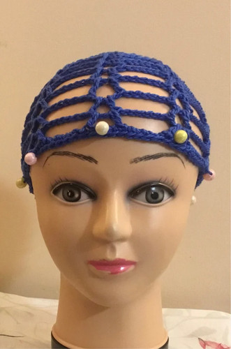 Cappellino cotone blu