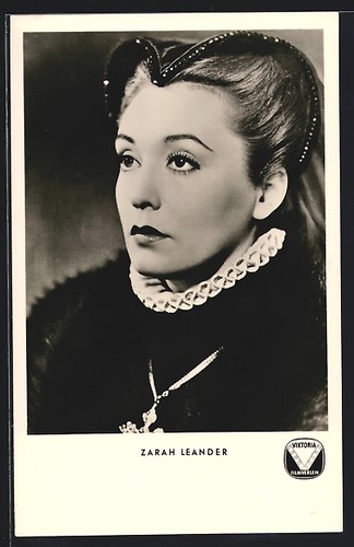 Cartolina attrice zarah - cartolina,