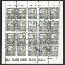 Italia Repubblica 1978-79 Minifoglio Alti Valori 4000L USATO