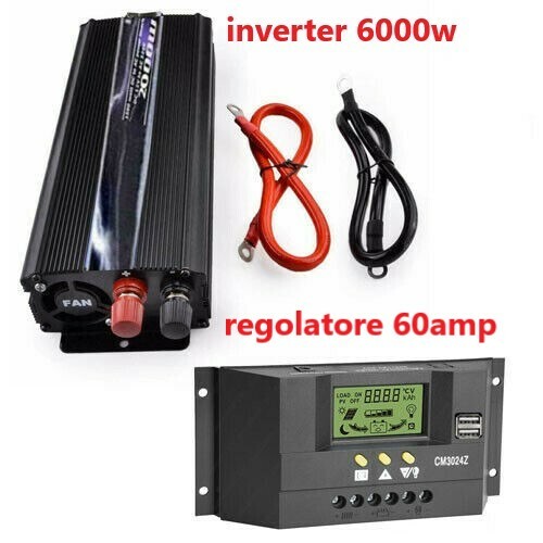 Inverter 6000w con regolatore - con,