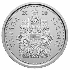 2020 Canada 50 cent Coat of