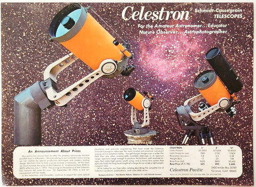 1973 celestron telescopio - celestron,
