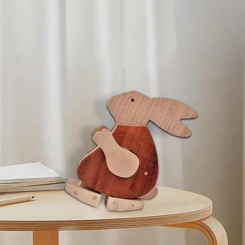 Creativo coniglietto legno - coniglietto,