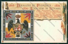 Militari Reggimentale Dragoni Piemonte Novaracartolina QQ7802