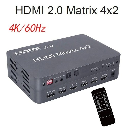 60hz hdmi 4x2 matrix - 4k,