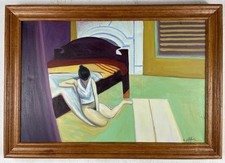 Edward Hopper dipinto olio su tela (fatto a mano) firmato e timbrato