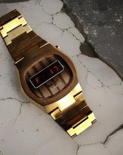 Bulova led gold vintage - led,
