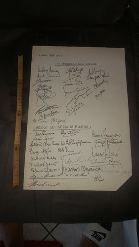Rarissimo foglio autografi - rarissimo,