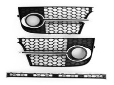 Griglia Paraurti Nera Sinistra E Destra Per Audi TTS 8J Dal 2011 Al 2014