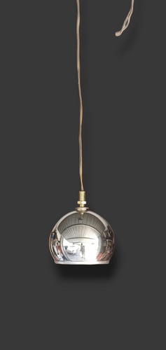 Lampada sospensione cromata - lampada,