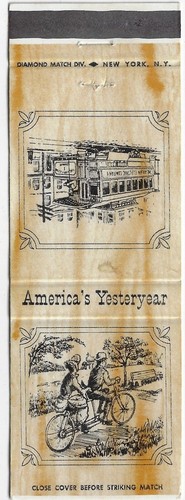 Copertina fiammiferi vintage