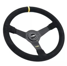 Volante Sportivo Calice Luisi Mirage Corsa Camoscio Nero 350mm