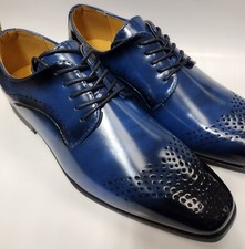 Scarpe eleganti Oxford Antonio Cerrelli 6873 eleganti ricche blu navy con variazione colore
