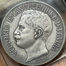 Regno Italia - 5 Lire 1911 Cinquantenario - Perizia Clelio  Varesi BB